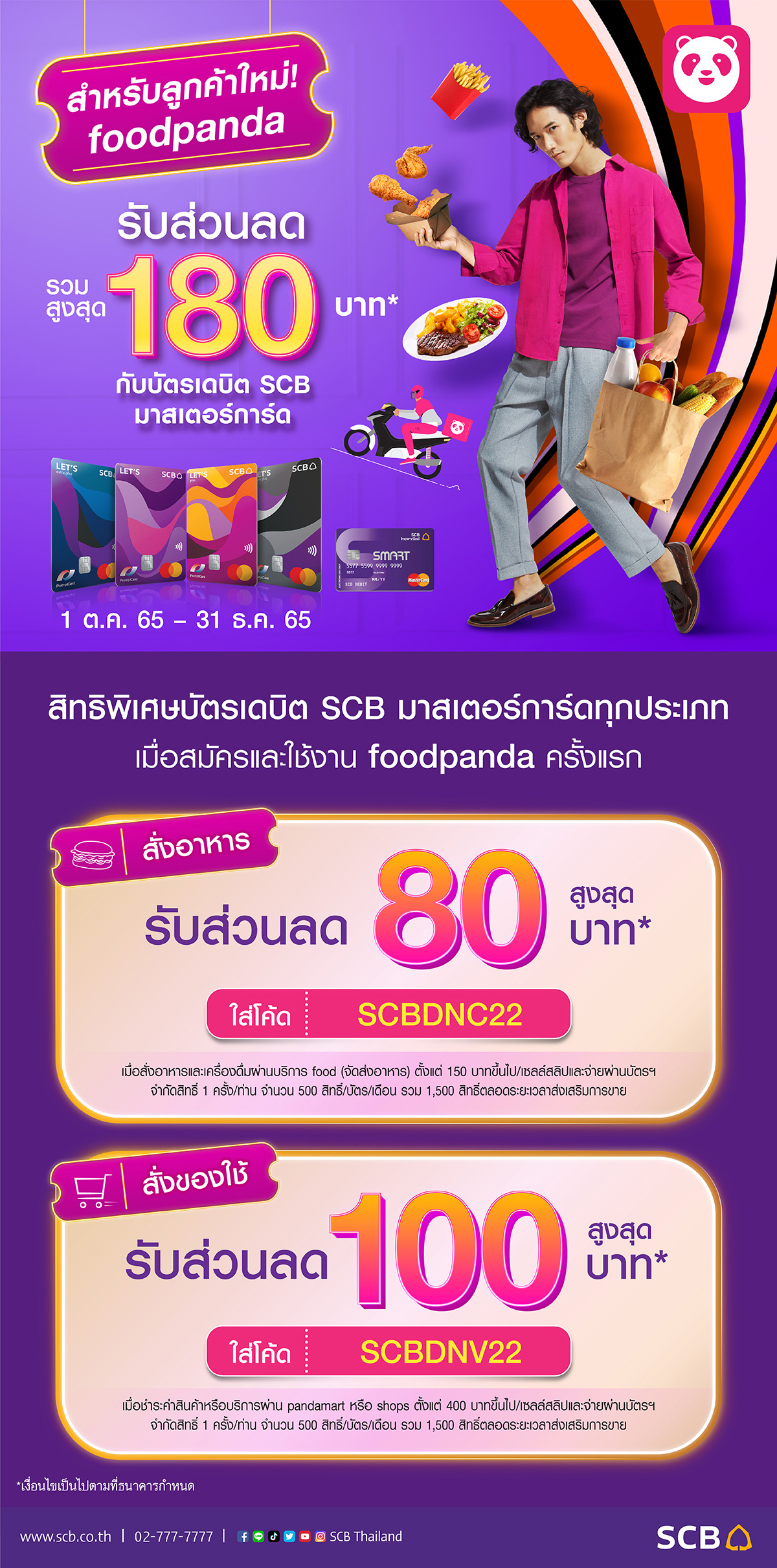 แจกโค้ดลดแรง! เมื่อใช้แอป foodpanda ครั้งแรก