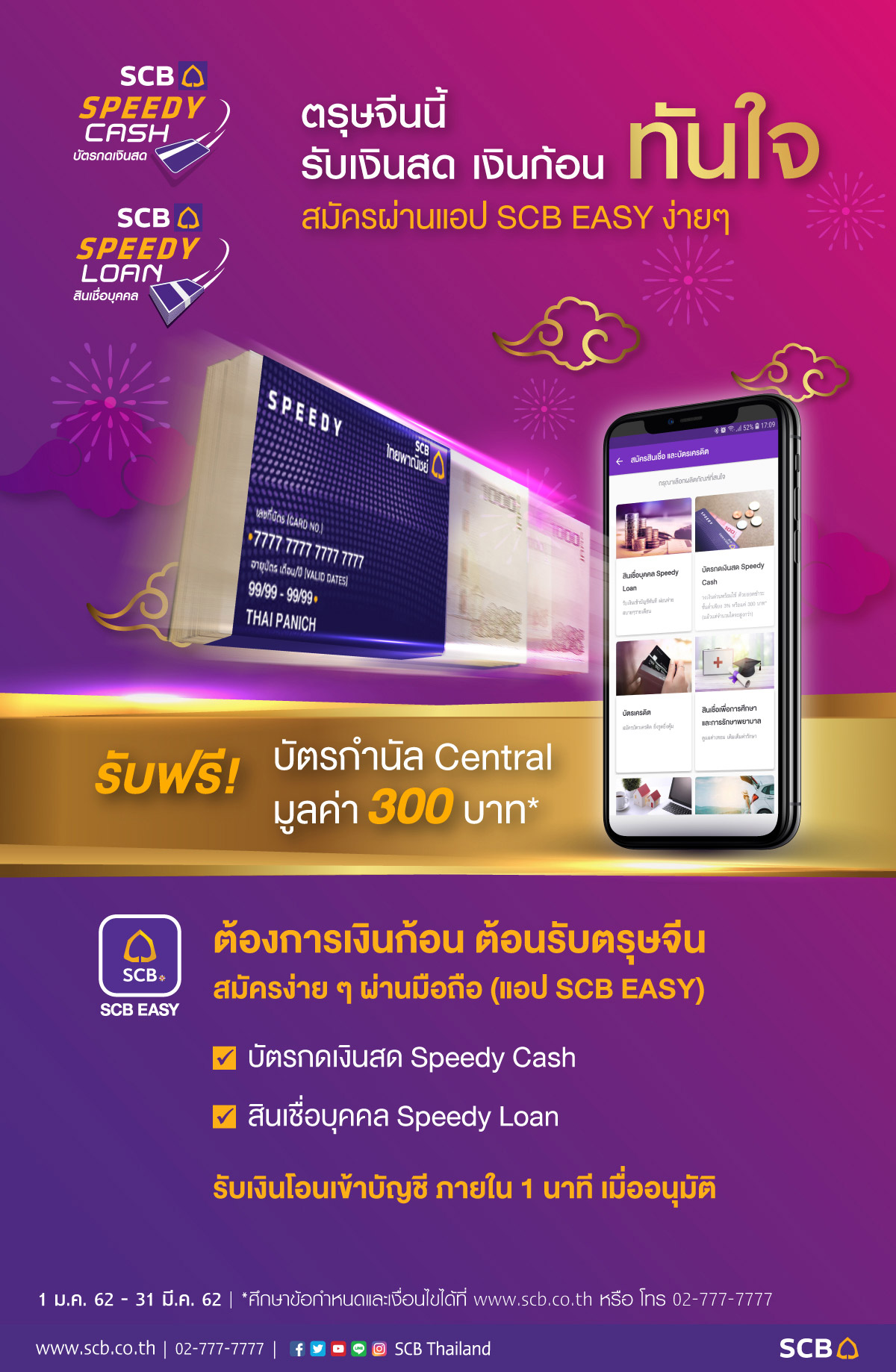 สมัคร Speedy Loan/Speedy Cash ผ่านแอป SCB EASY ง่ายๆ