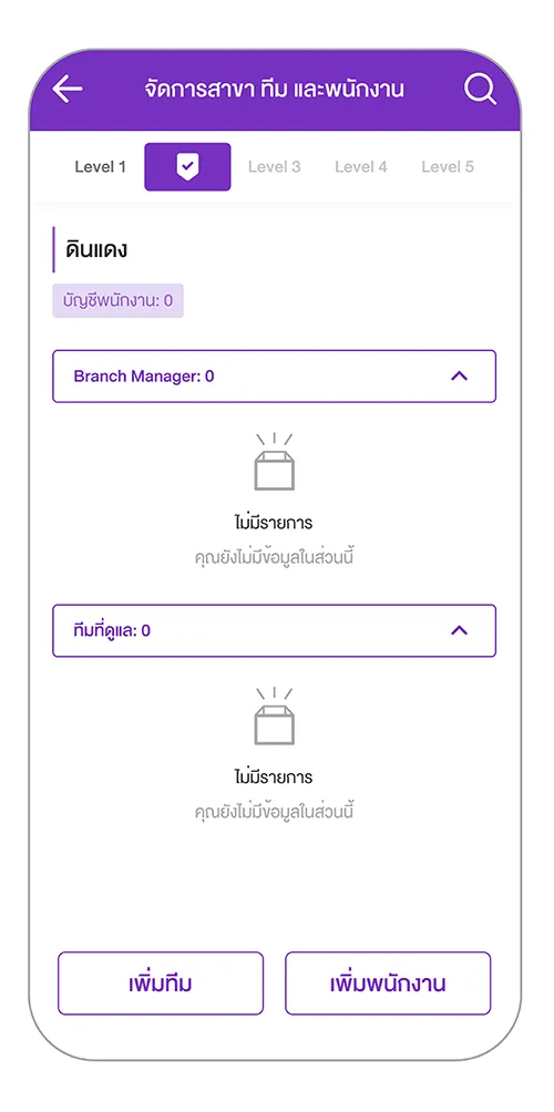 เพิ่มสาขาสำเร็จ