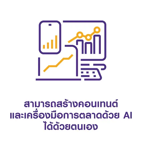 สามารถสร้างคอนเทนต์ และเครื่องมือการตลาดด้วย AI ได้ด้วยตนเอง