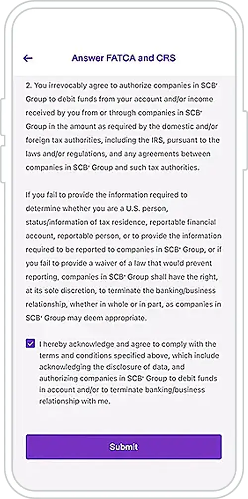 How to open e-FCD Account via SCB EASY App