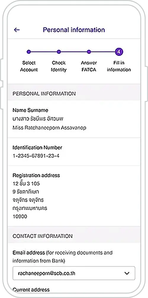 How to open e-FCD Account via SCB EASY App